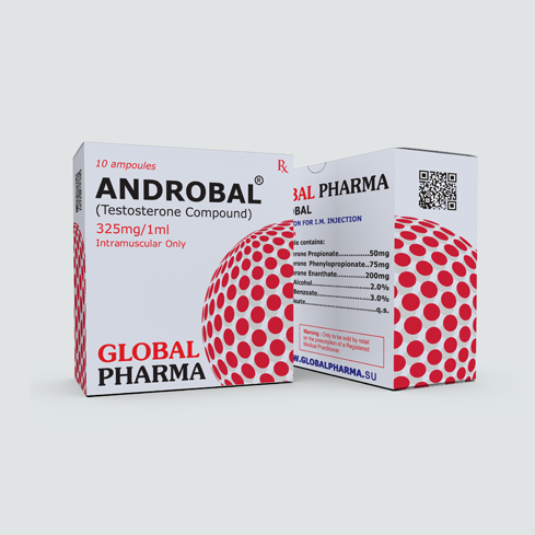 Composto di testosterone Global Pharma (Test.Pr, Test.Ph, Test.En) (Androbal) 10x1ml/325mg/ml
