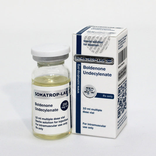 Somatrop-Lab Boldenone Undecylenate 10ml/250mg/ml front packaging.