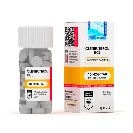 Hilma Biocare Clenbuterol 50tabs/40mcg/tab