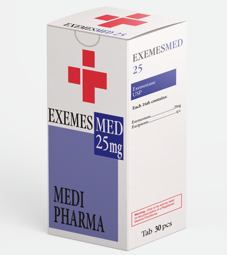 Medi Pharma Exemestane (Exemesmed 25) 30 Tabletten/20 mg/Tablette