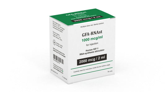 Omstal Pharma GFA-RNAst 1x2ml/2000mcg front packaging.