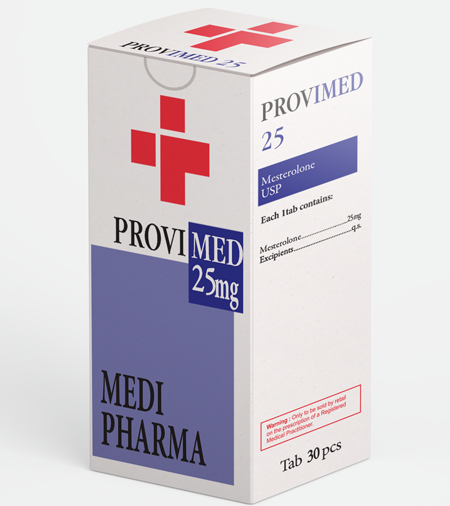 Medi Pharma Mesterolone (Provimed 25) 30tabs/25mg/tab