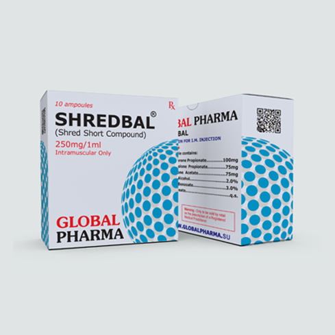 Global Pharma Shred Short Compound (Tren.Ac, Drost.Pr, Test.Pr) (Shredbal) 10x1ml/250mg/ml