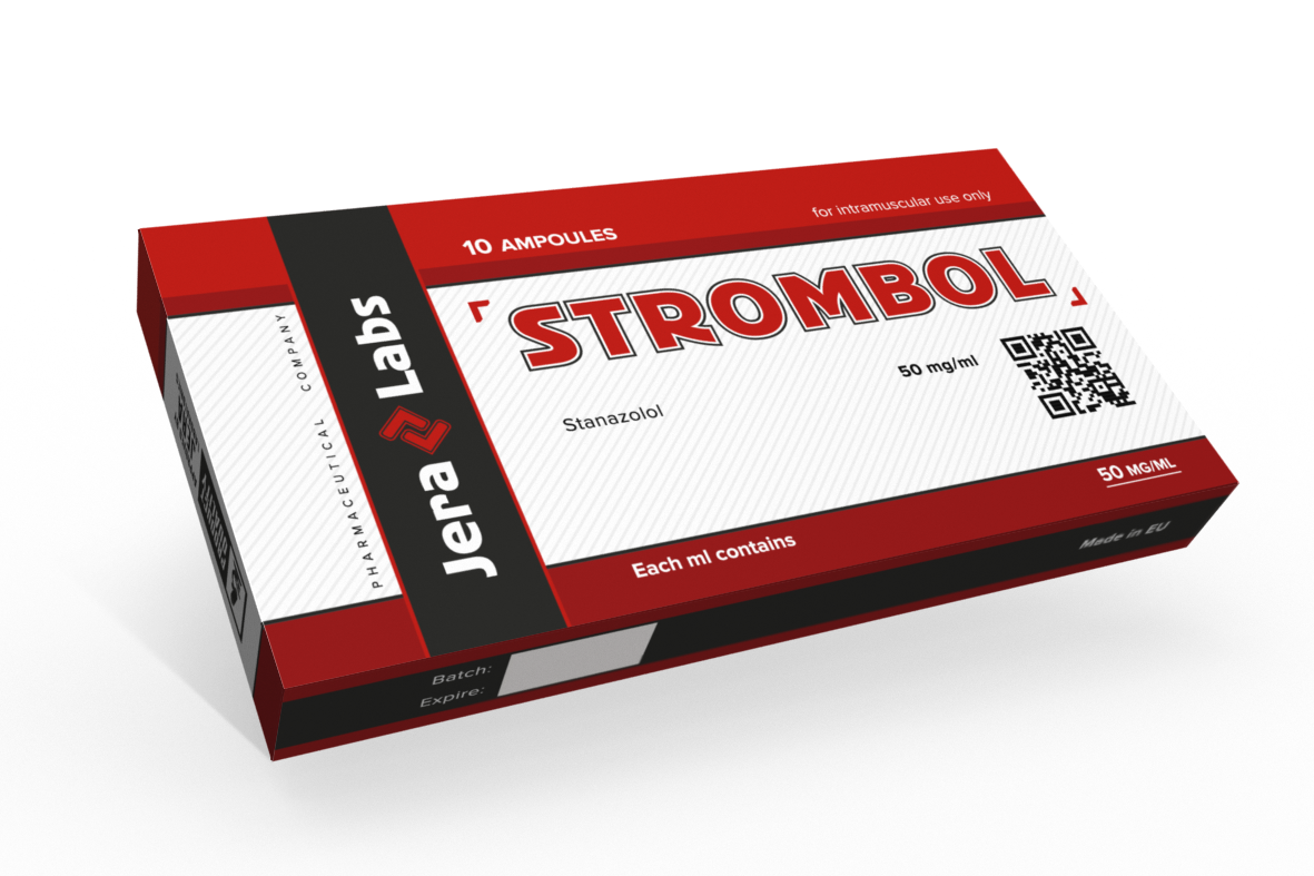 Jera Labs Stanozolol - Sterile Solution (Strombol) 10x1ml/50mg/ml front packaging.