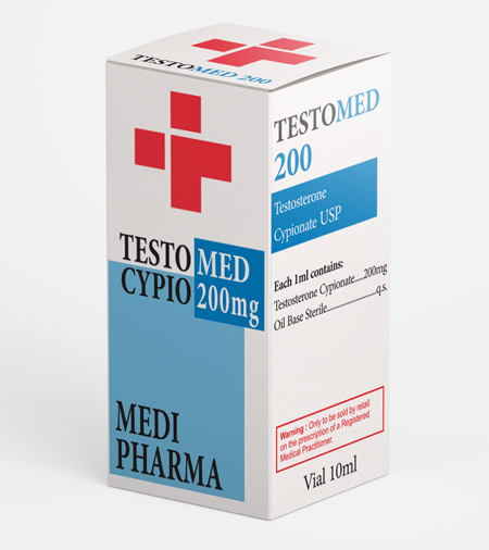 Medi Pharma Testosterone Cypionate (Testomed Cypio 200) 10ml/200mg/ml