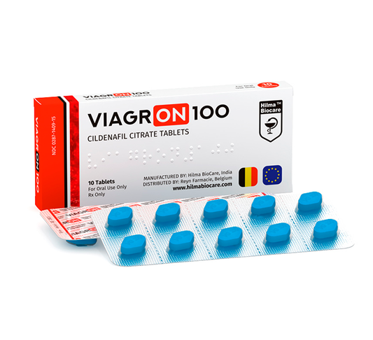Hilma Biocare Viagr-ON 10 tablets, 100mg each, front packaging.