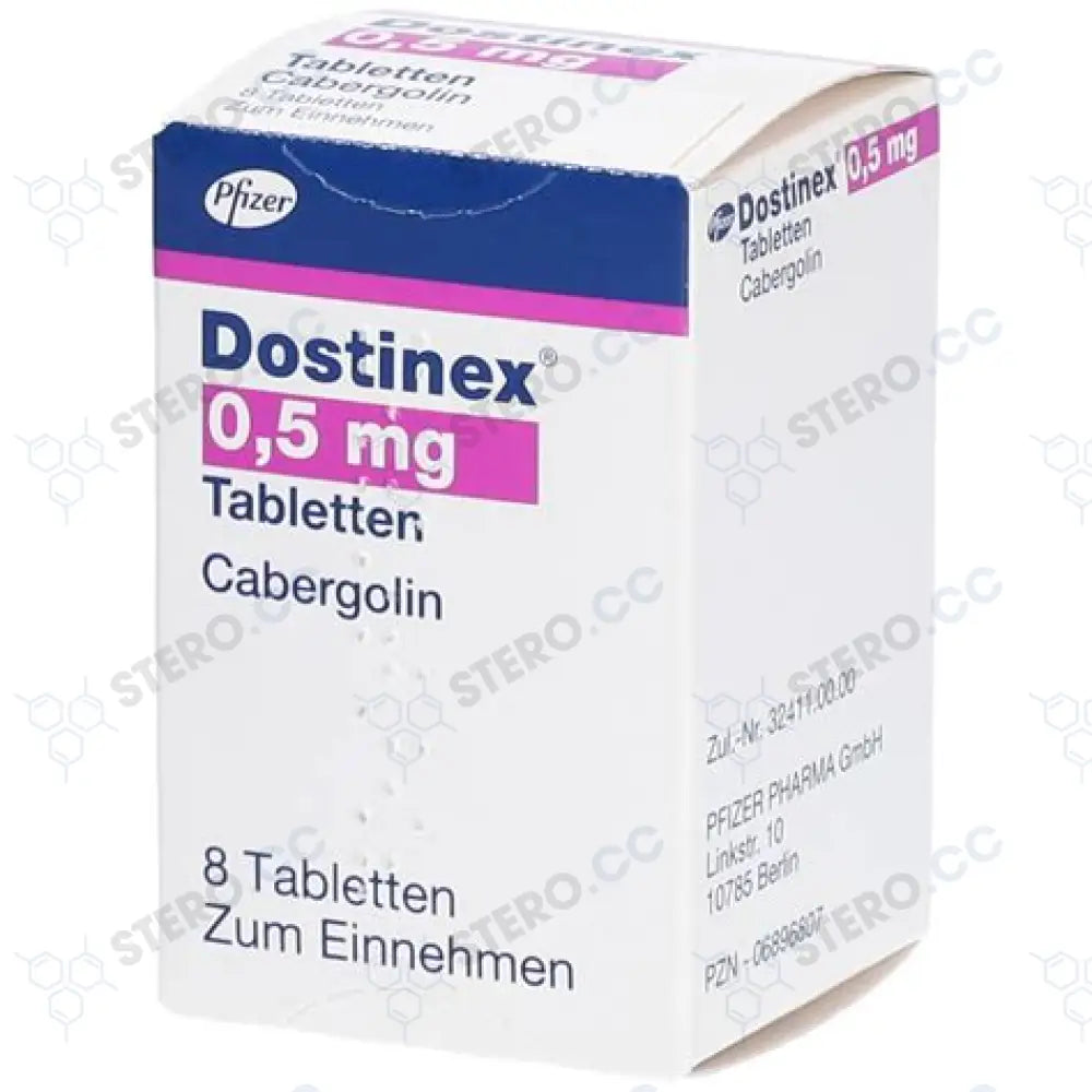 Cabergoline (Dostinex) 8Tabs/0.5Mg/Tab Worldwide