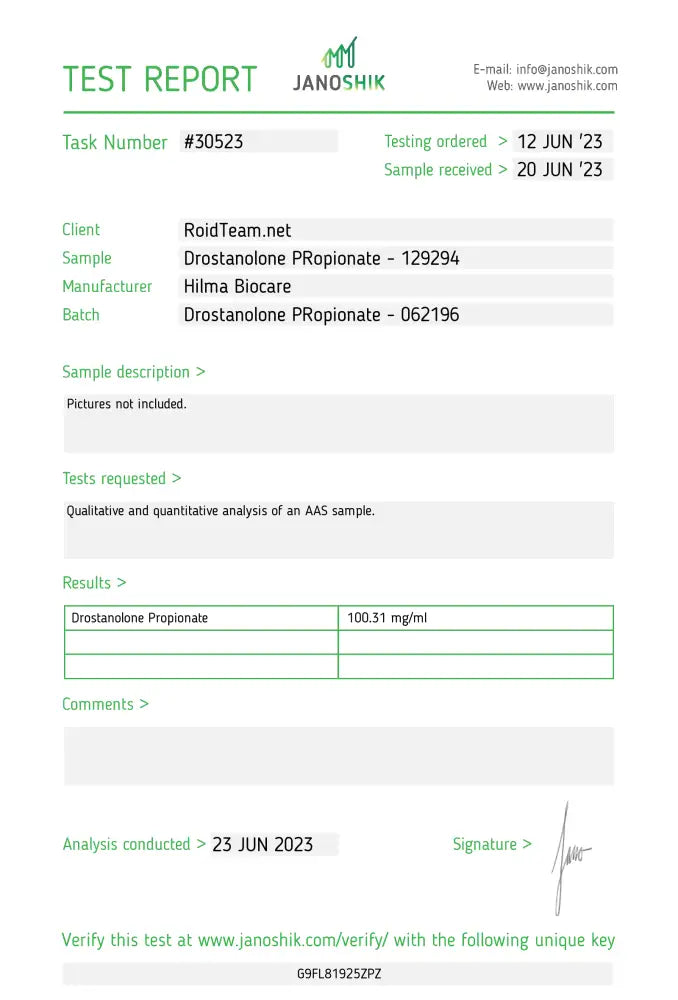 Drostanolone Propionate 10Ml/100Mg/Ml Eu Rf