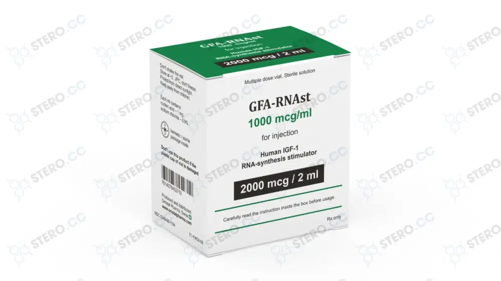 Omstal Pharma GFA-RNAst 1x2ml/2000mcg front packaging.