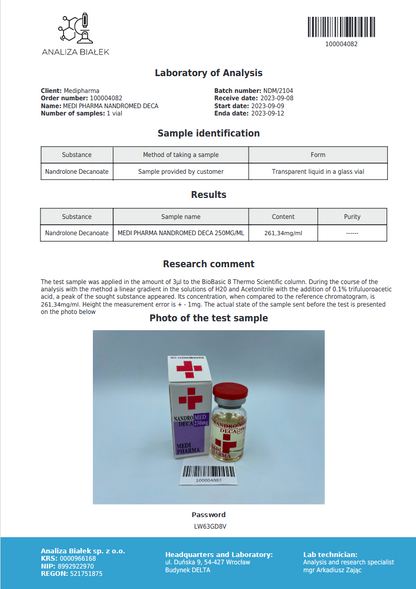 Medi Pharma Nandrolone Decanoato (Nandromed Deca 250) 10ml/250mg/ml
