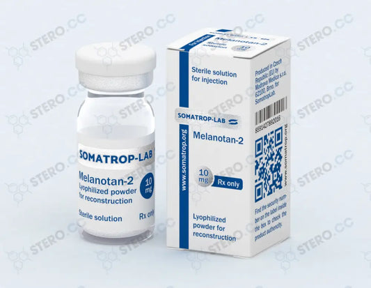 Somatrop-Lab Melanotan 2 10mg/vial front packaging.