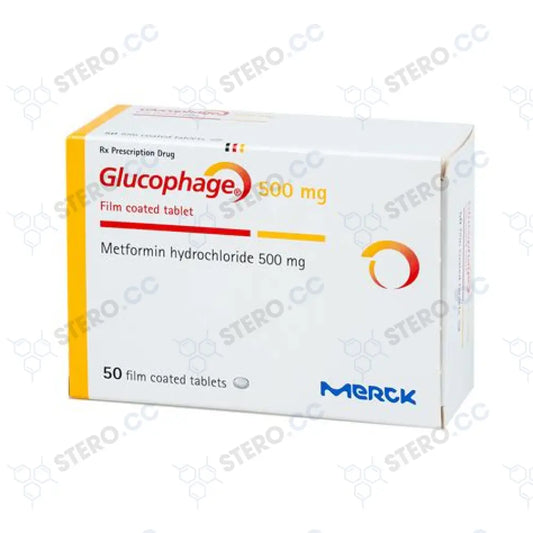 Metformin Hydrochloride (Glucophage) 50Tabs/500Mg/Tab Worldwide