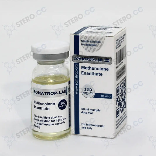 Somatrop-Lab Methenolone Enanthate 10ml/100mg/ml front packaging.