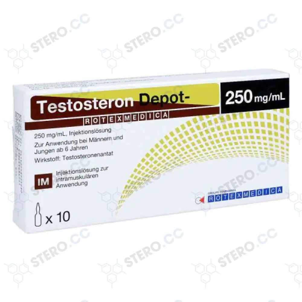 Testosterone Enanthate (Ampoules) 10X1Ml/250Mg/Ml Worldwide