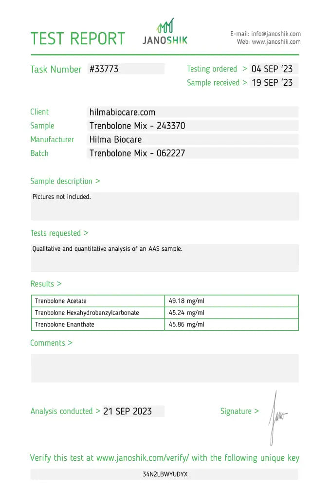 Trenbolone Mix 10Ml/150Mg/Ml Eu Rf